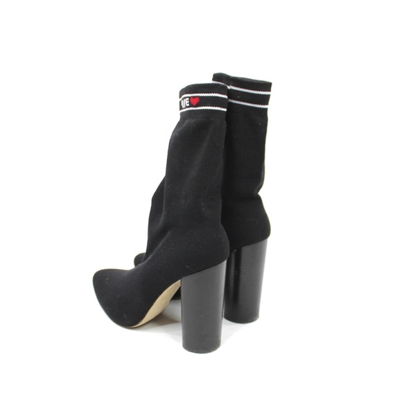 ALDO Lovelyy “Love” Knit Block Heel Sock Boots - Picture 8 of 12